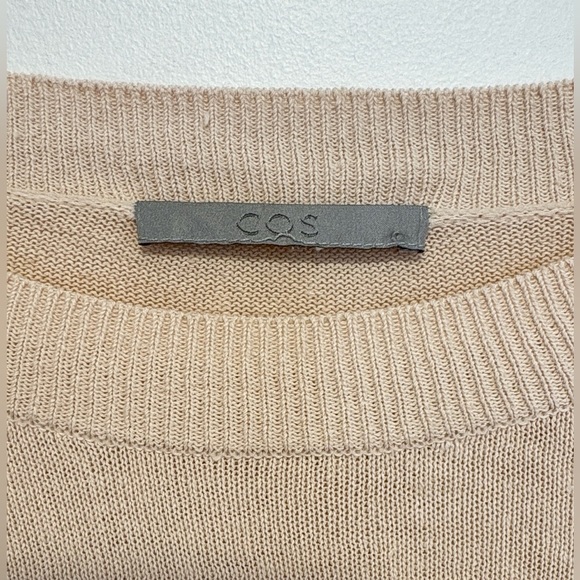 COS cotton linen blend crew neck sweater , sz : large - Picture 3 of 7